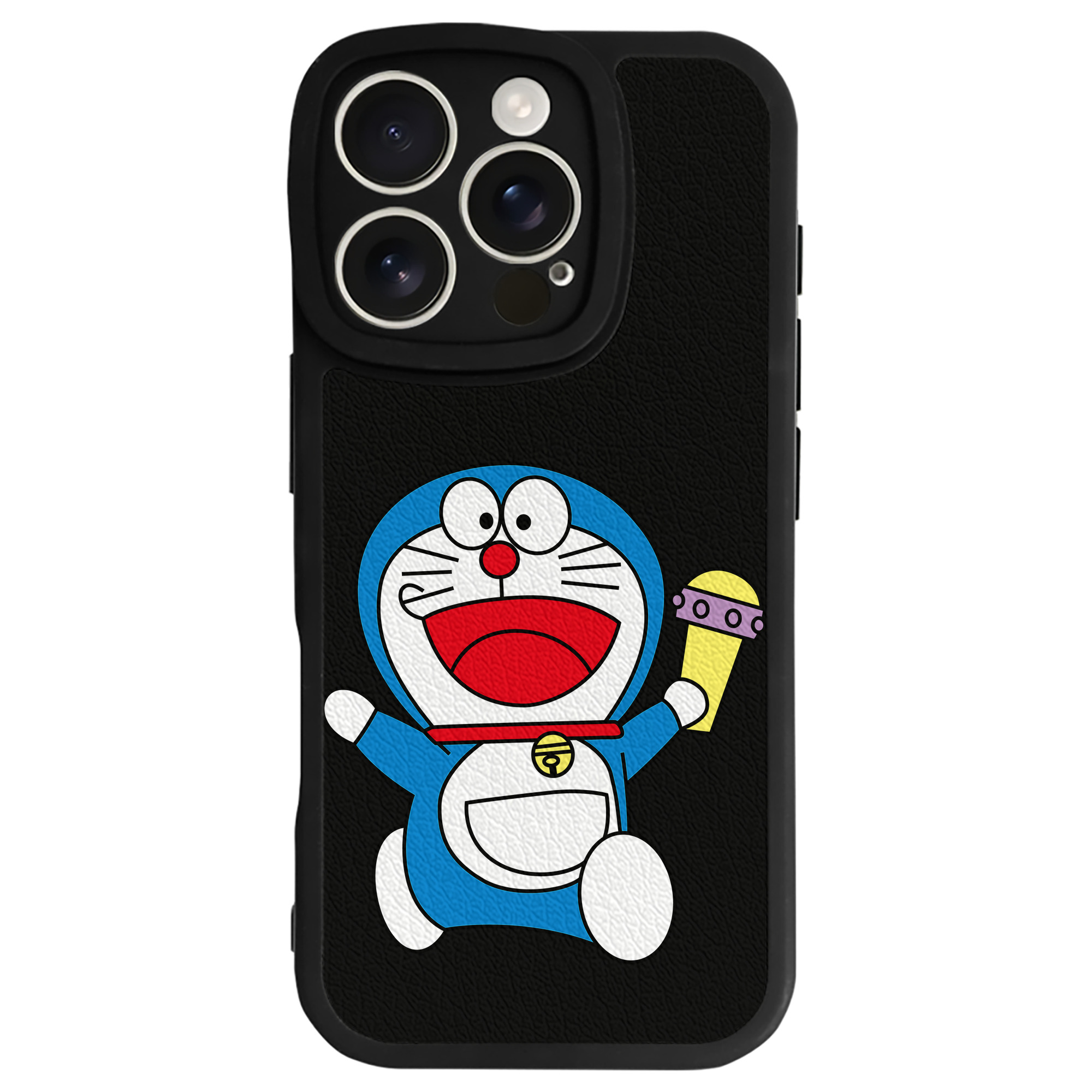 （画像用） ドラえもん Doraemon 【iPhone 16シリーズ対応】シリコンスマホケース（レザー調） 材質：シリコン